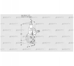 VAS240/-R/LWSR (88025857) Газовый клапан Kromschroder