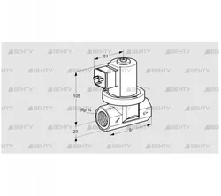 VGP 20R01W5 (85295303) Запорный газовый клапан Kromschroder