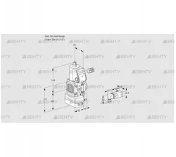 VAD1-/15R/NW-50B (88025680) Газовый клапан с регулятором давления Kromschroder