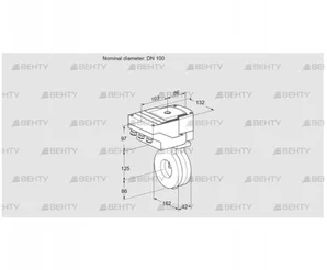 IBG100Z05/40A2AR10 (88302330) Дроссельная заслонка Kromschroder