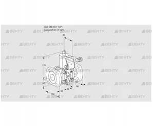 VAS240F/NW (88011568) Газовый клапан Kromschroder