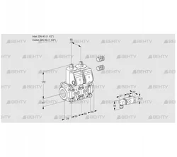 VCS2E40R/40R05NNWR3/-2PP/PPPP (88106920) Сдвоенный газовый клапан Kromschroder