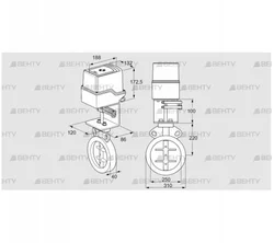 IDR250Z03D100AU/50-30Q20E (88302852) Дроссельная заслонка Kromschroder