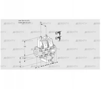 VCH1E15R/15R05NHEVWR5/PPPP/PPPP (88106907) Клапан с регулятором расхода Kromschroder