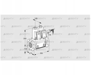 VCS8100F05NNKRB/PPPP/PPPP (88204642) Сдвоенный газовый клапан Kromschroder