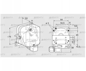 DL 50KN-6W (84444534) Датчик-реле давления воздуха Kromschroder