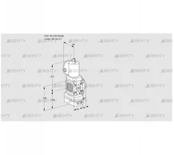 VAD3T-/50N/NQGL-100A (88033100) Газовый клапан с регулятором давления Kromschroder