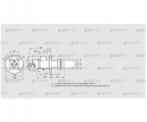 BIC 65HB-500/635-(34A)E (84099004) Газовая горелка Kromschroder