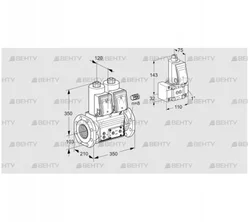 VCS8100F05NNWR3E/PPPP/PPZ- (88203380) Сдвоенный газовый клапан Kromschroder