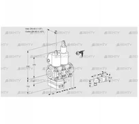 VCV2E40R/40R05VKLWL/PPPP/2-PP (88100223) Клапан с регулятором соотношения Kromschroder