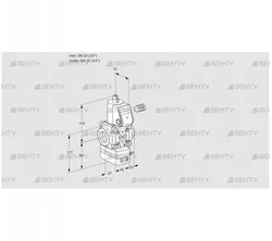 VAG120R/NWAN (88006597) Газовый клапан с регулятором соотношения Kromschroder