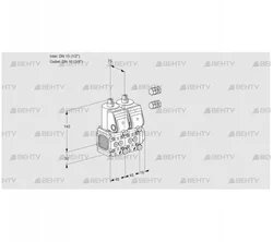 VCS1E15R/10R05FNNWR3/PPPP/PPPP (88106472) Сдвоенный газовый клапан Kromschroder