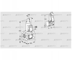 VAS780F05LW3E/B-/B- (88205092) Газовый клапан Kromschroder