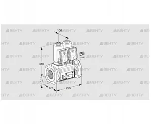 VCS665F05NNQSR3E/PPPP/PPPP (88205260) Сдвоенный газовый клапан Kromschroder