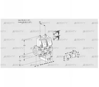 VCV2E40R/40R05NVKWR6/3-PP/PPPP (88105717) Клапан с регулятором соотношения Kromschroder