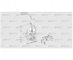 VAS2T25N/NWGR (88029742) Газовый клапан Kromschroder