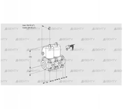 VCS2E50R/50R05NNKL/PPPP/PPPP (88106383) Сдвоенный газовый клапан Kromschroder