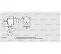 ZIO 200HM-1100/1035-(24)D (84199042) Газовая горелка Kromschroder