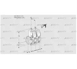 VCS2E40R/40R05NNQR6/PPPP/PPPP (88104521) Сдвоенный газовый клапан Kromschroder