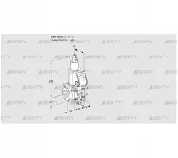 VAS2T32N/LW (88021031) Газовый клапан Kromschroder