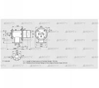 ZIOW 165HB-100/35-(18)E (84199199) Газовая горелка Kromschroder