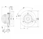 Центробежный вентилятор ebmpapst R2E150AN9101