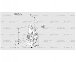 VAD3E50F/50R05FD-50VWR/PP/PP (88106156) Газовый клапан с регулятором давления Kromschroder