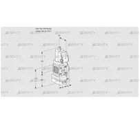 VAD1T-/20N/NQSR-100A (88008467) Газовый клапан с регулятором давления Kromschroder