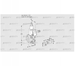 VAS240/-R/LW (88017729) Газовый клапан Kromschroder