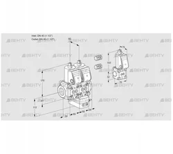 VCG2E40R/40R05NGEWR3/PPPP/PPBS (88103274) Клапан с регулятором соотношения Kromschroder