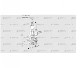 VAS225R/LKSR (88010508) Газовый клапан Kromschroder