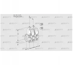 VCS1E10R/10R05NNQR3/PPPP/PPPP (88100111) Сдвоенный газовый клапан Kromschroder