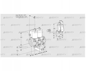 VCD2E40R/40R05ND-25WL/PPZS/PPPP (88103117) Регулятор давления Kromschroder