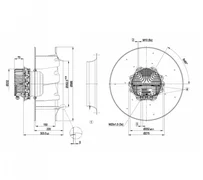 Центробежный вентилятор ebmpapst R3G500AP2401