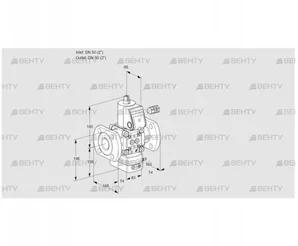 VAD350F/NQ-25A (88018996) Газовый клапан с регулятором давления Kromschroder