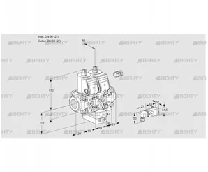 VCV2E50R/50R05NVKVWR/3-PP/4-PP (88107507) Клапан с регулятором соотношения Kromschroder