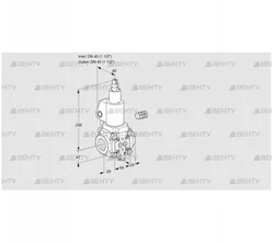 VAS240R/LWSL (88004423) Газовый клапан Kromschroder