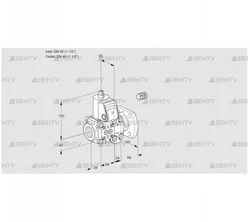 VAS2E40R/40F05NVWR/PP/PP (88102452) Газовый клапан Kromschroder