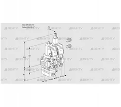 VCD1E25R/25R05D-25LQSR3/PPPP/PPPP (88100408) Регулятор давления Kromschroder