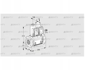 VCS665F05NLQGR3B/PPPP/PPPP (88206856) Сдвоенный газовый клапан Kromschroder