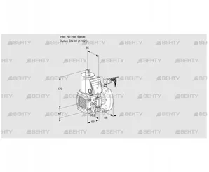 VAS2-/40F/NK (88034161) Газовый клапан Kromschroder