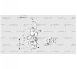 VAD125R/NW-100A (88030352) Газовый клапан с регулятором давления Kromschroder