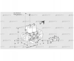 VCV3E50F/50F05NVKWL/PPPP/2-PP (88103340) Клапан с регулятором соотношения Kromschroder