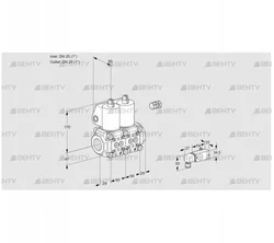 VCS2E25R/25R05NNWL/PPPP/-3PP (88105436) Сдвоенный газовый клапан Kromschroder