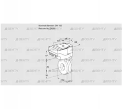 IBG100/65Z05/20-30W3TR10 (88303357) Дроссельная заслонка Kromschroder