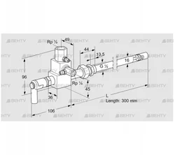 ZMI 16B300R (84230030) Пилотная горелка Kromschroder