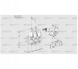 VCS1E25R/25R05NNWR/PP-1/PPBY (88105659) Сдвоенный газовый клапан Kromschroder