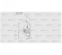 VAD1T-/20N/NQSR-50A (88008466) Газовый клапан с регулятором давления Kromschroder