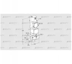 VK 50F40MXG43D (85314113) Газовый клапан с приводом Kromschroder