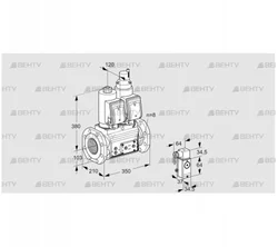 VCS8T100A05NLQSRE/3-P4/PPVP (88204039) Сдвоенный газовый клапан Kromschroder